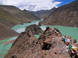 Buy Praying Flags Above An Artifical Lake Near the Karo-La Pass, Tibet, China, Asia at AllPosters.com