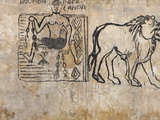 Wall Painting Depicting a Voodoo Sorcerer, Lome, Togo, West Africa, Africa