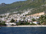 Kalkan Public Beach, Kalkan, a Popular Tourist Resort, Antalya Province, Anatolia, Turkey