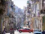 View Along Congested Street in Havana Centro, Cuba