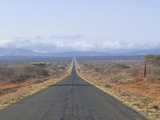 Straight Road Leading Into Kenya in Southern Ethiopia, Africa