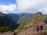 Tourists Wandering Around Pico De Ariero, Madeira, Portugal, Europe