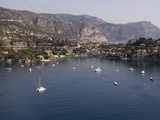 View From Helicopter of Villefranche Bay, Provence, Cote D'Azur, French Riviera