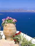 Fira, Island of Santorini (Thira), Cyclades Islands, Aegean, Greek Islands, Greece, Europe Fotografie-Druck