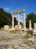 Exedra of Herodes Atticus, Archaeological Site, Olympia, UNESCO World Heritage Site, Greece, Europe