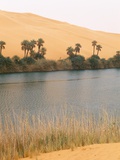 Lake, Erg Ubari, Sahara Desert, Fezzan, Libya, North Africa, Africa