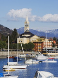 Buy Yachts in the Harbour at Solcio on Lake Maggiore, Italian Lakes, Piedmont, Italy, Europe at AllPosters.com