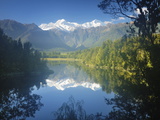 Lake Matheson, Mount Tasman and Mount Cook, Westland Tai Poutini National Park, New Zealand