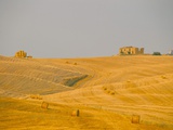 Hay Bales in Field at Sunset, Val D