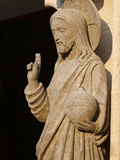 Sculpture of the Risen Christ Holding the World, Saint-Corentin Cathedral, Brittany, France