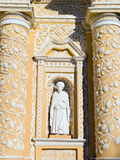 Statue on La Merced Church, Antigua, UNESCO World Heritage Site, Guatemala, Central America