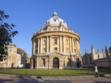 Student With Bicycle in Front of Radcliffe Camera and All Souls College, Oxford University, England