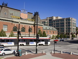 Buy Historic Union Station and Light Rail Train, Salt Lake City, Utah, USA at AllPosters.com