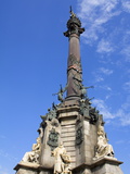 Buy Columbus Monument in Port Vell, Barcelona, Catalonia, Spain, Europe at AllPosters.com