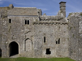 Inside Weobley Castle, Gower, West Glamorgan, Wales, United Kingdom, Europe