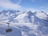 Rufikopf Cable Car, Stubenbach, Lech, Near St. Anton Am Arlberg, in Winter Snow, Austrian Alps