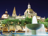 Cathedral in Plaza De Armas, Guadalajara, Mexico, North America
