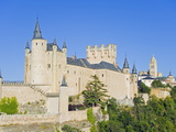 Segovia Castle and Gothic Style Segovia Cathedral Built in 1577, Segovia, Madrid, Spain, Europe