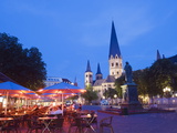 Buy Bonn Cathedral at Night, Bonn, North Rhineland Westphalia, Germany, Europe at AllPosters.com
