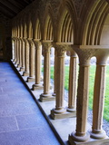 Finely Carved Capitals in the Cloisters, Iona Abbey, Isle of Iona, Scotland, United Kingdom, Europe