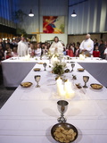 Maundy Thursday Eucharist Celebration in a Catholic Church, Paris, France, Europe