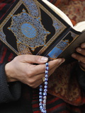 Woman Reading Koran, Jordan, Middle East
