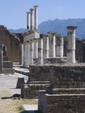 The Forum at the Ruins of the Roman Site of Pompeii, Campania, Italy, Europe