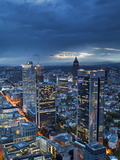Buy City Centre From Above at Dusk, Frankfurt, Hesse, Germany, Europe at AllPosters.com