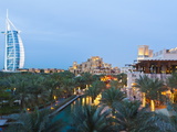 Buy Burj Al Arab and Madinat Jumeirah Hotels at Dusk, Dubai, United Arab Emirates, Middle East at AllPosters.com