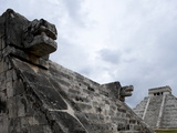 Venus Platform With Kukulkan Pyramid in the Background, Chichen Itza, Yucatan, Mexico