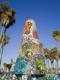 Buy Art Walls, Legal Graffiti, on Venice Beach, Los Angeles, California, USA at AllPosters.com