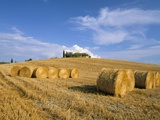 Buy Hay Bales, Val D'Orcia, Siena Province, Tuscany, Italy, Europe at AllPosters.com