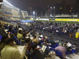 Night Race at Happy Valley Racecourse, Causeway Bay, Hong Kong, China, Asia