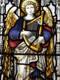 Stained Glass in St. George Anglican Cathedral, Jerusalem, Israel, Middle East