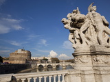 Buy The Papal Fortress of Castel Sant'Angelo Seen From Vittorio Emanuele Ii Bridge, Rome, Italy, Europe at AllPosters.com