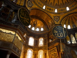 Interior of Aya Sofya (Church of the Divine Wisdom), Istanbul, Turkey, Europe