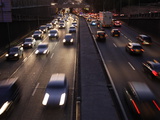 Traffic on the Circular Road Around Paris, France, Europe