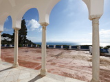 Archways of the Palace Housing the Centre of Arab and Mediterranean Music, Sidi Bou Said, Tunisia