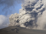 Buy Eyjafjallajokull Eruption Showing Ash Plume and Rocks Exploding Into the Sky of Southern Iceland at AllPosters.com