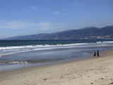 Beach, Santa Monica, Malibu Mountains, Los Angeles, California