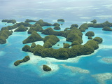 Buy Seventy Islands (Ngerukewid Islands Wildlife Preserve), Forest-Covered Limestone Rock, Palau at AllPosters.com