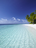 Tropical Island and Lagoon, Ari Atoll, Maldives, Indian Ocean, Asia
