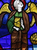 An Angel in Stained Glass, International Stained Glass Centre, Chartres, Eure-Et-Loir, France