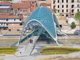 Newly Constructed Pedestrian Bridge, Tiblisi, Georgia, Caucasus, Central Asia, Asia