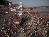 Buy Holy Ghat of Har Ki Pauri in Haridwar During Kumbh Mela in 2010, Haridwar, Uttarkhand, India, Asia at AllPosters.com