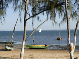 Buy Dhows and Beach, Opposite Mozambique Island, Mozambique, Africa at AllPosters.com