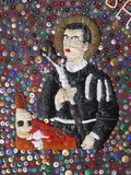 Le Baron Samedi, Voodoo Pearl Flag, Port-Au-Prince, Haiti, West Indies, Central America