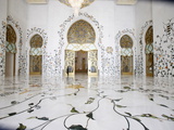 Buy Thousands of Semi-Precious Stones, Inset in Marble, Decorate Sheikh Zayed Grand Mosque, Abu Dhabi at AllPosters.com
