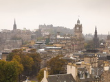 Edinburgh Cityscape From Calton Hill, Edinburgh, Scotland, Uk