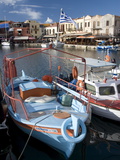 Buy Small Fishing Boats, Old Venetian Harbor, Rethymno, Crete, Greek Islands, Greece, Europe at AllPosters.com